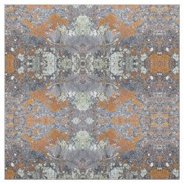 Oranje blauw model Stone Fabric Pattern Stof