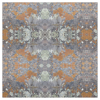 Oranje blauw model Stone Fabric Pattern Stof