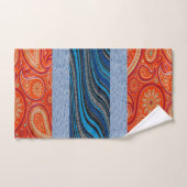 Oranje blauw rood badkamer handdoek sets (Handdoek)
