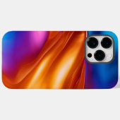 Oranje Blauw Roze Modern Case-Mate iPhone Case (Achterkant (horizontaal))