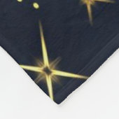 oranje blauw-sterren maatdeken fleece deken (Hoek)