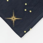 oranje blauw-sterren maatdeken fleece deken (Hoek)