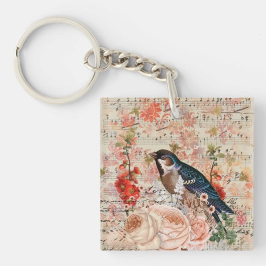  Oranje Blauw Vlees Musical Ephemera Sleutelhanger (Voorkant)