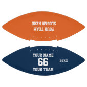 Oranje blauw wit Football Naam, Aantal, Team (Panelen)