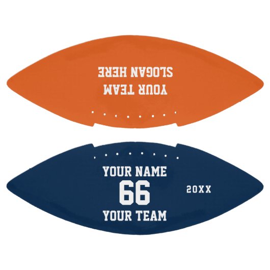 Oranje blauw wit Football Naam, Aantal, Team (Panelen)