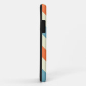 Oranje blauw zigzag-zigzagpatroon Case-Mate iPhone case (Achterkant/rechts)