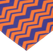 Oranje Blauwe Chevron Zigzag Ontwerp Tafelkleed (Gekanteld)