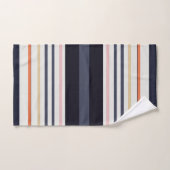 Oranje, blauwe en roze strepen bad handdoek (Handdoek)