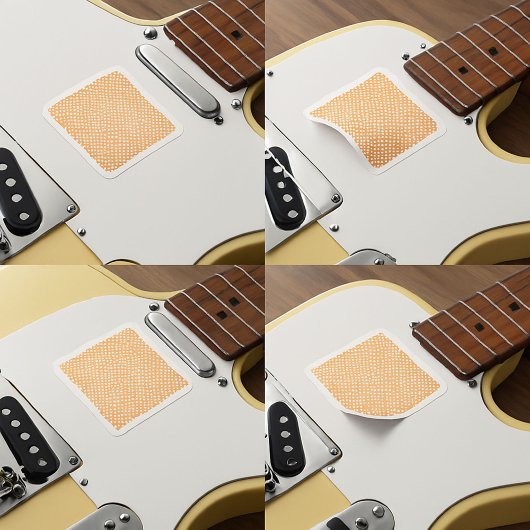 Oranje & Blauwe Geometrische Diamantpatroon Behang Sticker