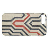 Oranje & Blauwe Grafische Lijnen Case-Mate iPhone Case (Achterkant (Horizontaal))