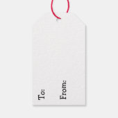 Oranje, blauwe, groene, zwarte digitale vloeiende  cadeaulabel (Achterkant)