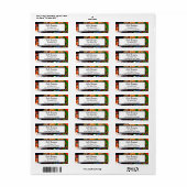 Oranje, blauwe, groene, zwarte digitale vloeiende  etiket (Full Sheet)