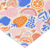 Oranje Blauwe Groenten Korte Tafelloper (Hoek)