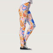 Oranje Blauwe Groenten Leggings (Rechts)