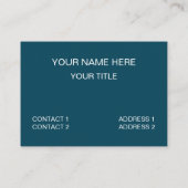 Oranje Blauwe Halve Cirkel Diamant Geometrisch Visitekaartje (Achterkant)