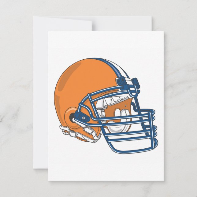 Oranje blauwe helm (Voorkant)