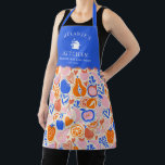 Oranje Blauwe Monogram Groenten Schort<br><div class="desc">Het Oranje Blue Monogram Fruits Vegetables Schort is een levendige en stijlvolle toevoeging aan elke keuken. Met een levendig groente- en fruitpatroon in een vrolijk sinaasappel en blauw kleurenpalet, brengt dit schort een frisse en leuke sfeer tijdens uw kook- en baksessies. Het aanpasbare monogram voegt een persoonlijk tintje toe, waardoor...</div>