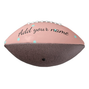 Oranje blauwe polka stippen abstracte voeg naam te american football