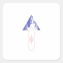 Oranje+ Blauwe stickers