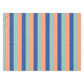 Oranje & Blauwe Strepen Das Tafelkleed (Voorkant (Horizontaal))