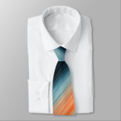 Oranje blauwe strepen stropdas (Gebonden)