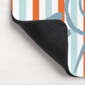 Oranje Blauwe Stripe Star-Muismat! Muismat (Hoek)