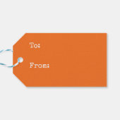 Oranje - blauwe tennisbaan , aanpasbaar cadeaulabel (Achterkant Horizontaal)