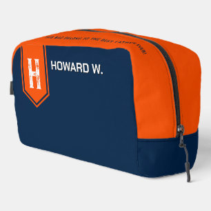 Oranje Blauwe Toilettas voor Man/Vader Toilettasje