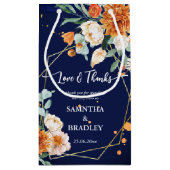 Oranje blauwe zeebrasem blauw dank u klein cadeauzakje (Achterkant)