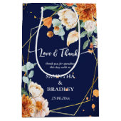 Oranje blauwe zeebrasem blauw dank u medium cadeauzakje (Voorkant)