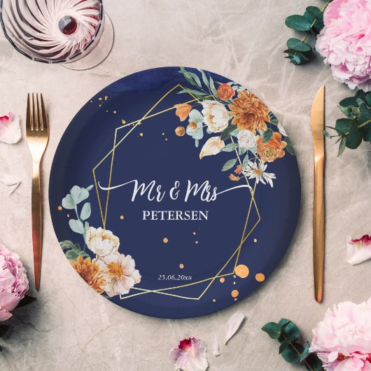 Oranje blauwe zeebrasem - blauw - douanenaam papieren bordje