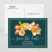 Oranje Blauwgroen achtergrond van de kwekerij spar Briefkaart (Voorkant / Achterkant)