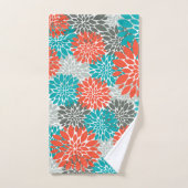 Oranje Blauwgroen Bad Handdoek (Handdoek)