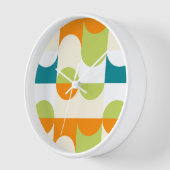 Oranje Blauwgroen blauw linggroen kunstpatroon (Hoek)