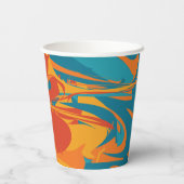 ORANJE & BLAUWGROEN THANKSGIVING PAPIEREN BEKERS (Achterkant)