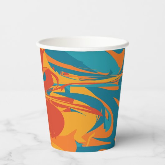 ORANJE & BLAUWGROEN THANKSGIVING PAPIEREN BEKERS (Achterkant)