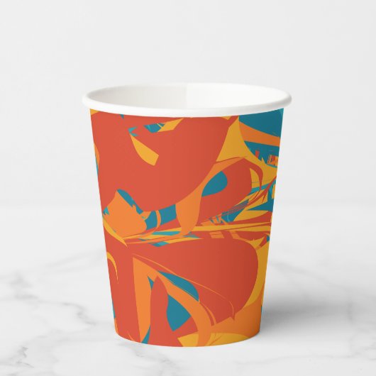 ORANJE & BLAUWGROEN THANKSGIVING PAPIEREN BEKERS (Links)