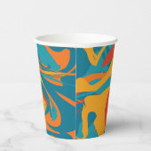 ORANJE & BLAUWGROEN THANKSGIVING PAPIEREN BEKERS (Rechts)