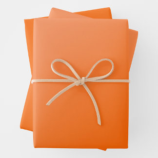 Oranje & Bleek Oranje Subtiele & Elegante Gradiënt Inpakpapier Vel