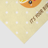 Oranje, blij dat het jouw verjaardag Kawaii Cute i Tissuepapier (Detail)