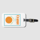 Oranje blij dat het zomereinde van het schooljaar  bagagelabel (Voorkant (horizontaal))