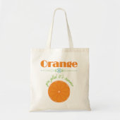Oranje, blij dat het zomertrilling is tote bag (Voorkant)