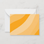 Oranje... blij dat we vrienden Valentijnsdag zijn. Notitiekaartje (Achterkant)