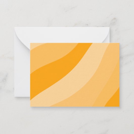 Oranje... blij dat we vrienden Valentijnsdag zijn. Notitiekaartje (Achterkant)