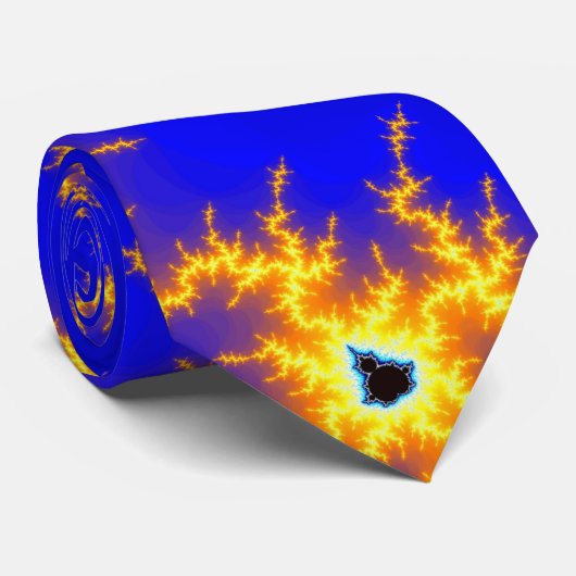 Oranje bliksem (Stropdas) Stropdas (Opgerold)