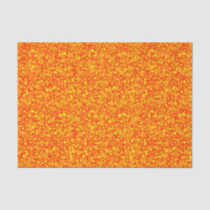 Oranje bloed Faux Glitter & Sparkles Pattern Tissuepapier