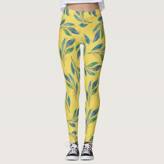 Oranje bloed leggings (Voorkant)