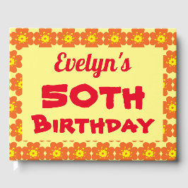Oranje bloem 50e verjaardag gastenboek