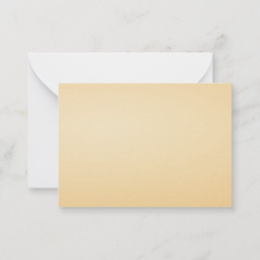 Oranje bloem bedankkaart notitiekaartje (Achterkant)