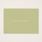 Oranje bloem Bewaar de datum Visitekaartjes (Achterkant)